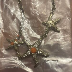 Luxe Silver Starfish Charm Necklace